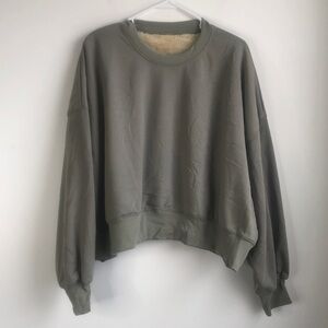 Sage Green Oversized Sweatshirt